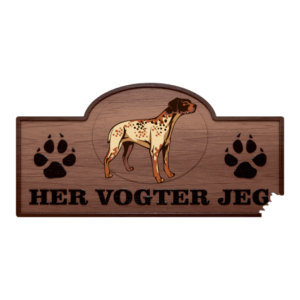 Her Vogter Jeg - Sticker - Braque Francais