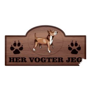 Her Vogter Jeg - Sticker - Bull Terrier