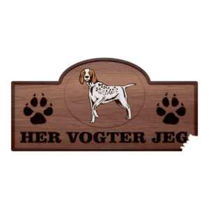 Her Vogter Jeg - Sticker - Burgos Pointer