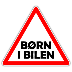 Børn i bilen 002 - Sticker