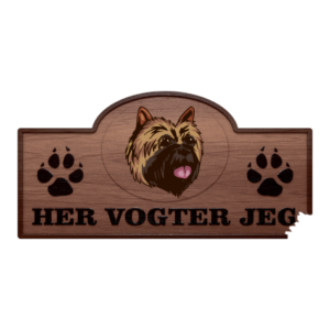 Her Vogter Jeg - Sticker - Cairn Terrier