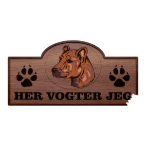 Her Vogter Jeg - Sticker - Cao Fila de Sao Miguel