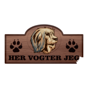 Her Vogter Jeg - Sticker - Catalansk Hyrdehund