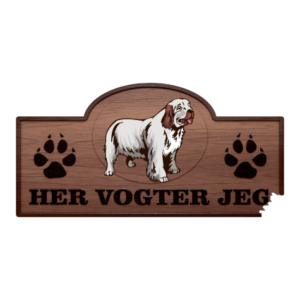 Her Vogter Jeg - Sticker - Clumber Spaniel