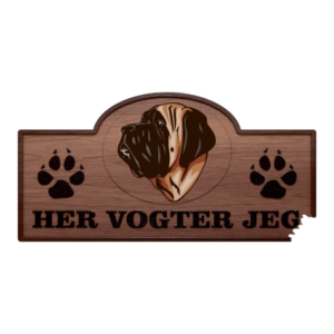 Her Vogter Jeg - Sticker - Engelsk Mastiff