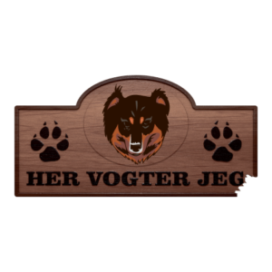Her Vogter Jeg - Sticker - Engelsk Shepherd
