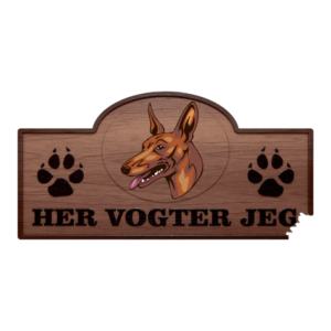 Her Vogter Jeg - Sticker - Etna Hund