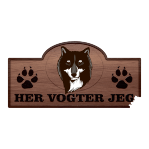 Her Vogter Jeg - Sticker - Finsk Hyrdehund