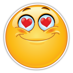 Forelsket smiley