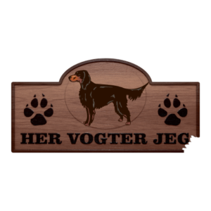 Her Vogter Jeg - Sticker - Gordon Setter
