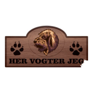 Her Vogter Jeg - Sticker - Grand Basset Griffon Vendeen