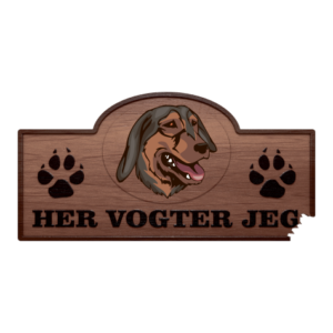 Her Vogter Jeg - Sticker - Græsk Støver