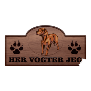 Her Vogter Jeg - Sticker - Hannoveransk Schweisshund