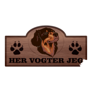 Her Vogter Jeg - Sticker - Hovawart