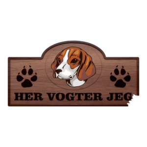 Her Vogter Jeg - Sticker - Hygenhund