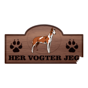 Her Vogter Jeg - Sticker - Ibizahund