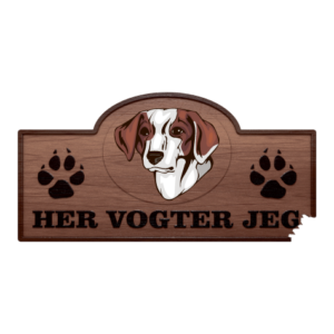Her Vogter Jeg - Sticker - Islandsk Fårehund