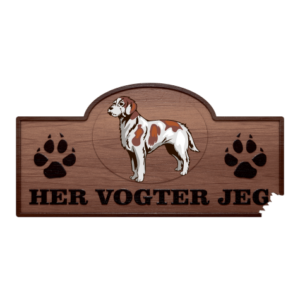 Her Vogter Jeg - Sticker - Istrisk Støver - Ruhåret