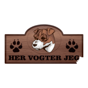 Her Vogter Jeg - Sticker - Jack Russel Terrier