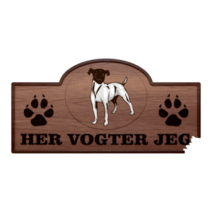Her Vogter Jeg - Sticker - Japansk Terrier