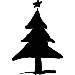 Juletræ 001 wallsticker
