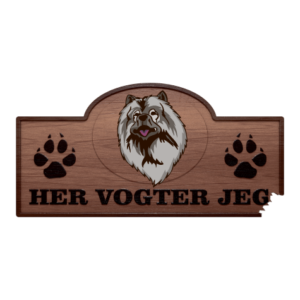Her Vogter Jeg - Sticker - Keeshond