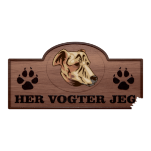 Her Vogter Jeg - Sticker - Kretahund