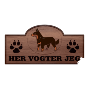 Her Vogter Jeg - Sticker - Lancashire Heeler