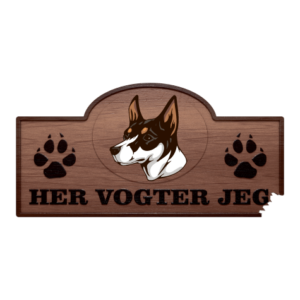 Her Vogter Jeg - Sticker - Miniature Fox Terrier