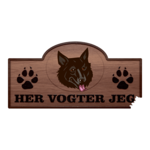Her Vogter Jeg - Sticker - Mudi