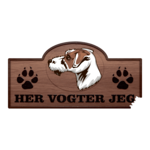 Her Vogter Jeg - Sticker - Parson Russell- Terrier