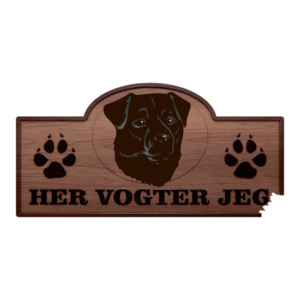 Her Vogter Jeg - Sticker - Patterdale Terrier