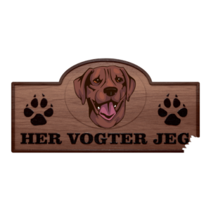 Her Vogter Jeg - Sticker - Plott Hound