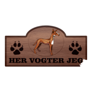 Her Vogter Jeg - Sticker - Podenco Canario