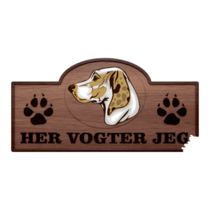 Her Vogter Jeg - Sticker - Porcelaine