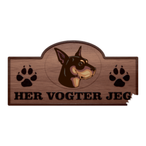Her Vogter Jeg - Sticker - Ratonero Valenciano