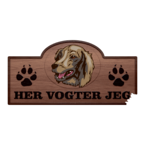 Her Vogter Jeg - Sticker - Saint Usuge Spaniel