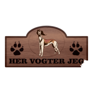 Her Vogter Jeg - Sticker - Saluki