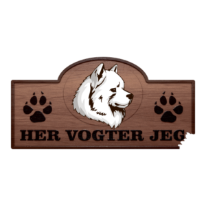 Her Vogter Jeg - Sticker - Samojede Spids