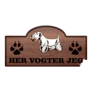Her Vogter Jeg - Sticker - Sealyham Terrier