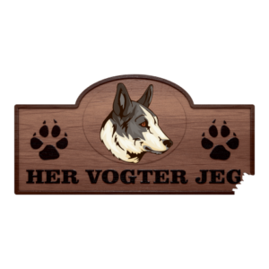 Her Vogter Jeg - Sticker - Seppala Sibirisk Slædehund