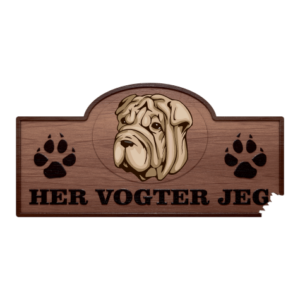 Her Vogter Jeg - Sticker - Shar Pei