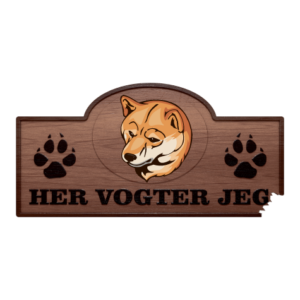 Her Vogter Jeg - Sticker - Shiba Inu