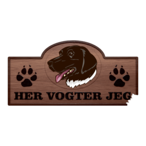 Her Vogter Jeg - Sticker - Stabyhoun