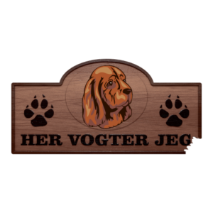 Her Vogter Jeg - Sticker - Sussex Spaniel
