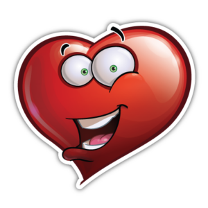 Glad hjerte smiley