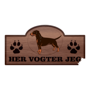 Her Vogter Jeg - Sticker - Tysk Pinscher