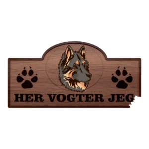 Her Vogter Jeg - Sticker - Tjekkisk hyrdehund