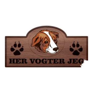 Her Vogter Jeg - Sticker - Welsh Sheepdog