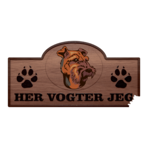Her Vogter Jeg - Sticker - Welsh Terrier